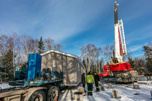 Mobile Home Anlieferung auf Cape Breton Island