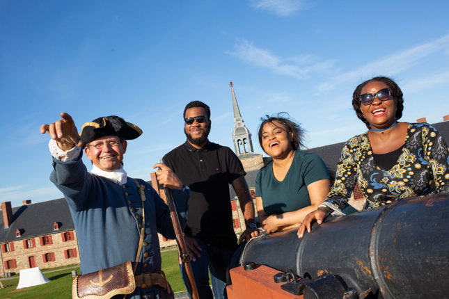 Fortress of Louisbourg in Nova Scotia