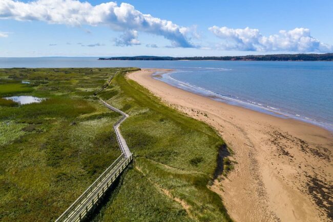 Sandstrand in Cape Breton Island