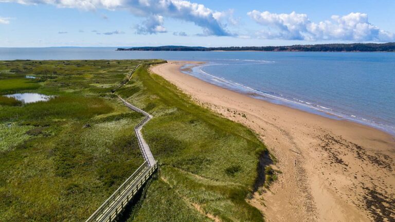 Sandstrand in Cape Breton Island