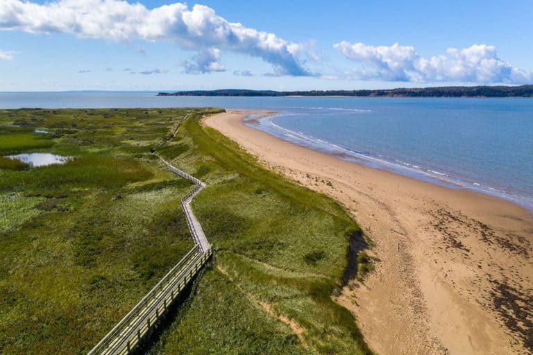 Sandstrand in Cape Breton Island