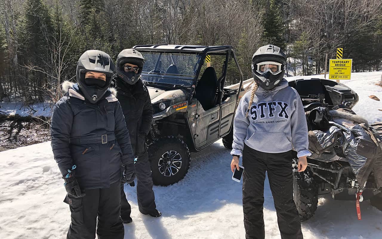 ATV fahren auch im Winter in Kanada