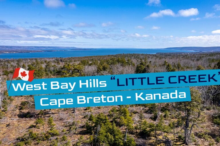 Grundstück mit Traumblick und idyllischem Bach in Cape Breton Island