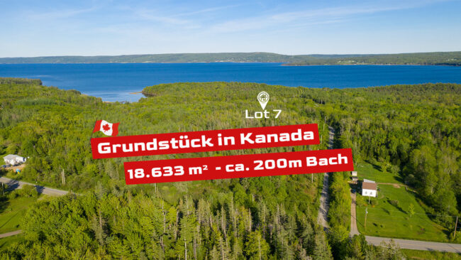 Grundstück in Kanada - 18.633 m² mit einem über 200m langem Bach
