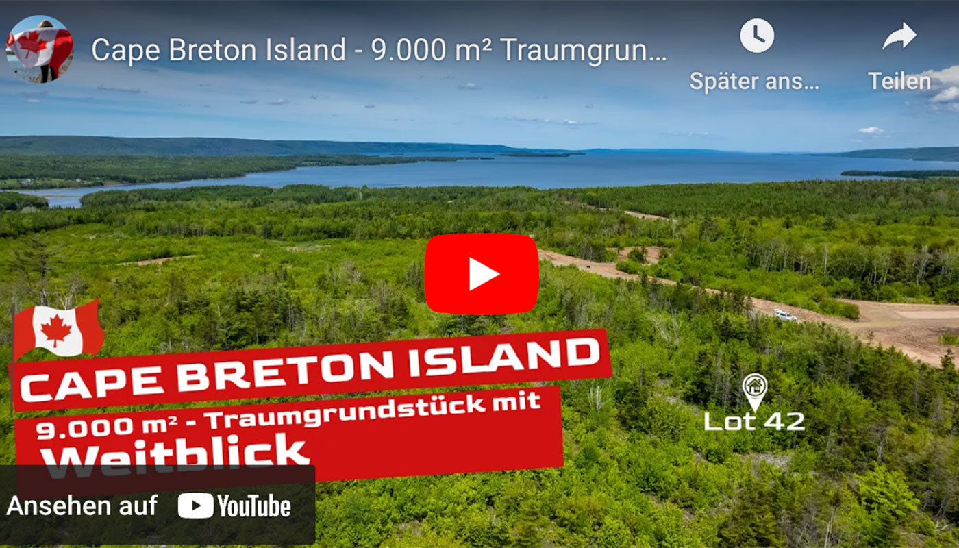 Cape Breton Island - 9.000 m² Traumgrundstück mit Weitblick