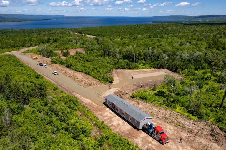 Am Grundstück angekommen…