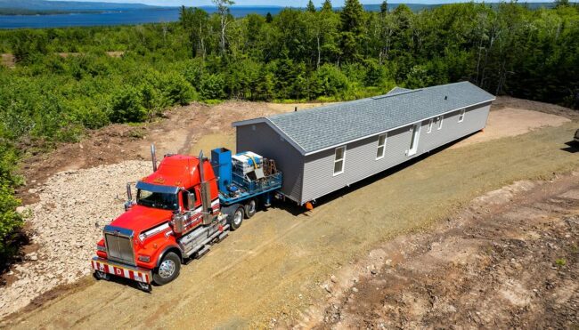 Geschafft! Das Mini Home steht