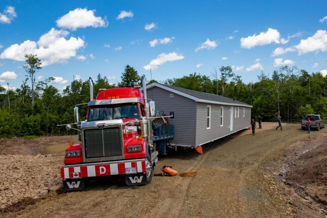Geschafft! Das Mini Home steht