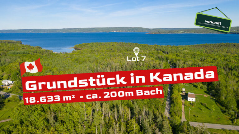 Grundstück in Kanada: 18.633 m² mit einem über 200m langem Bach