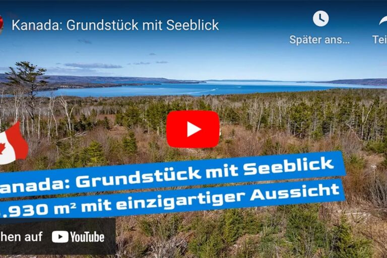 Kanada: Grundstück mit Seeblick