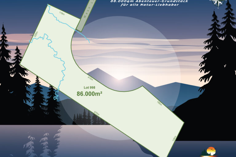 86.000qm Abenteuer-Grundstück für alle Natur-Liebhaber