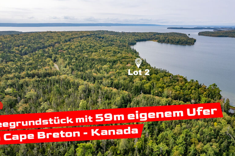 Wassergrundstück mit eigenem Ufer in Kanada, Cape Breton Island