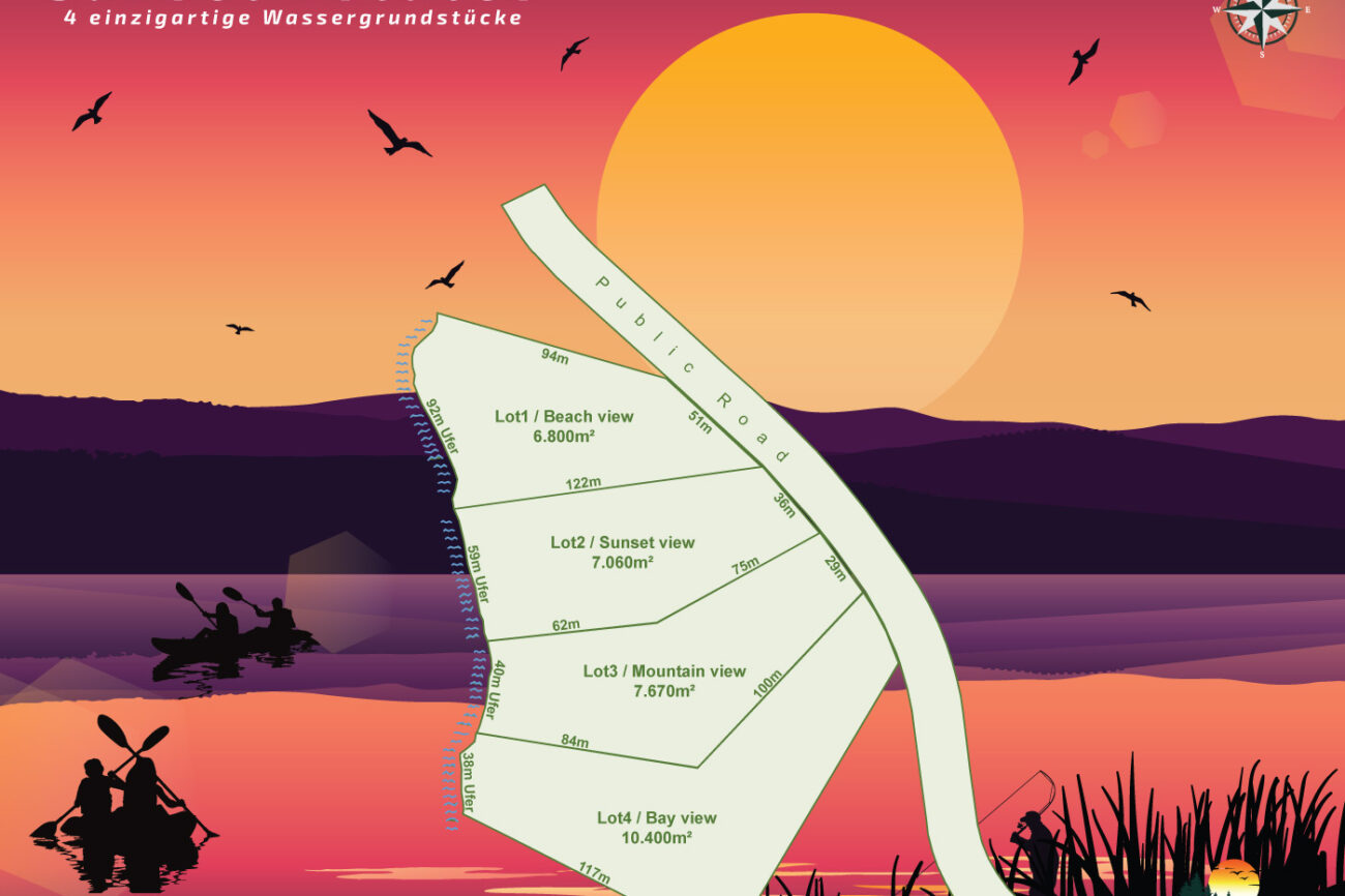 Sunset Estates - 4 einzigartige Wassergrundstück