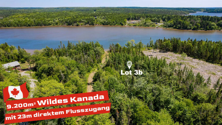 9.200m² wildes Kanada mit 23m direktem Flusszugang